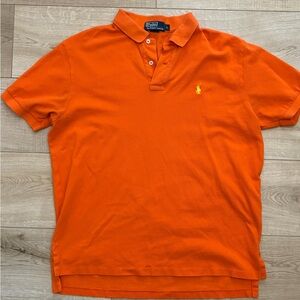 Vintage Ralph Lauren Polo by Ralph Lauren Men's Orange Polo Shirt Size Large